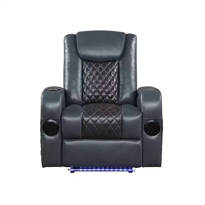 Divano reclinabile elettrico in Leather Aire
