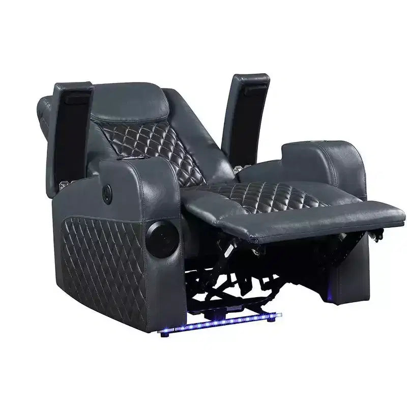 Divano reclinabile elettrico in Leather Aire