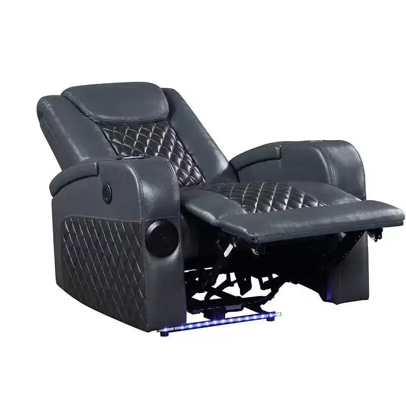 Divano reclinabile elettrico in Leather Aire