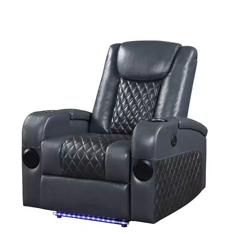 Divano reclinabile elettrico in Leather Aire