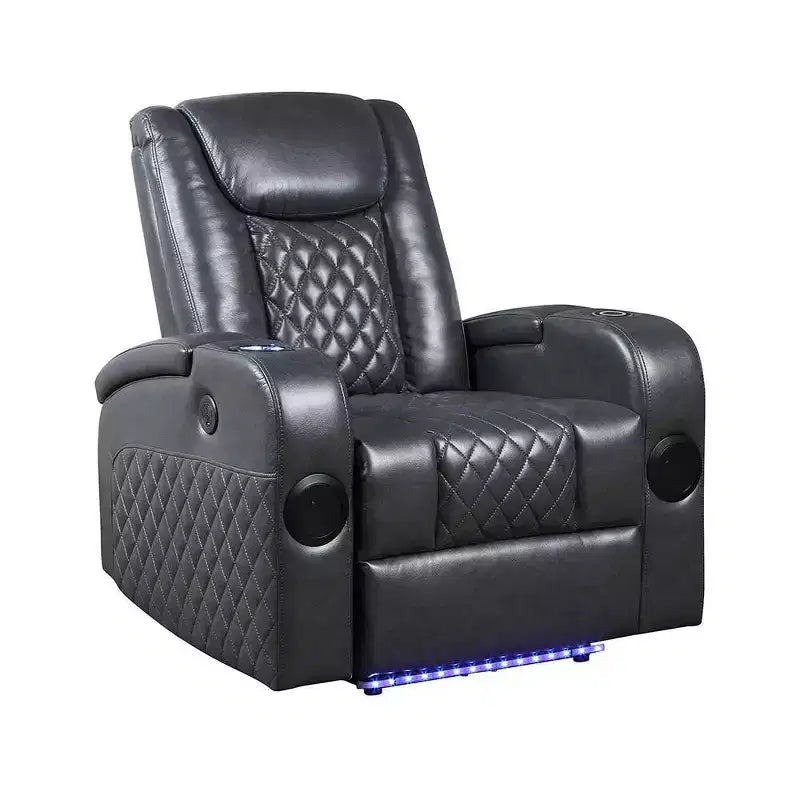 Divano reclinabile elettrico in Leather Aire