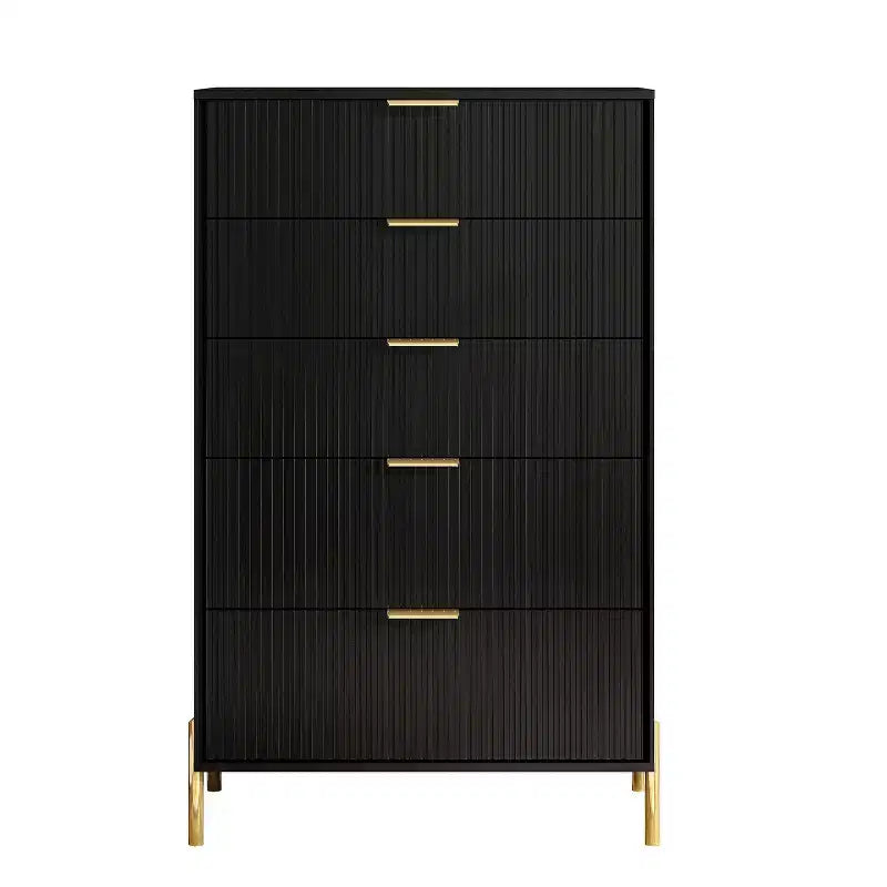 Comodini e Cassettiera Modern Elegance 3 pezzi con 3 cassetti e 5 cassetti