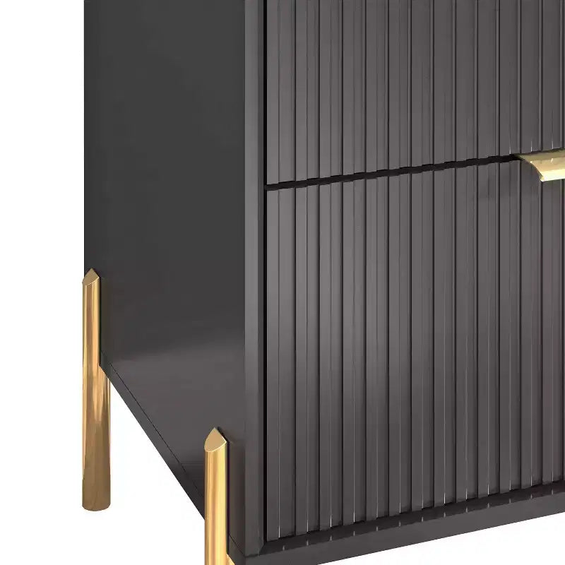 Comodini e Cassettiera Modern Elegance 3 pezzi con 3 cassetti e 5 cassetti