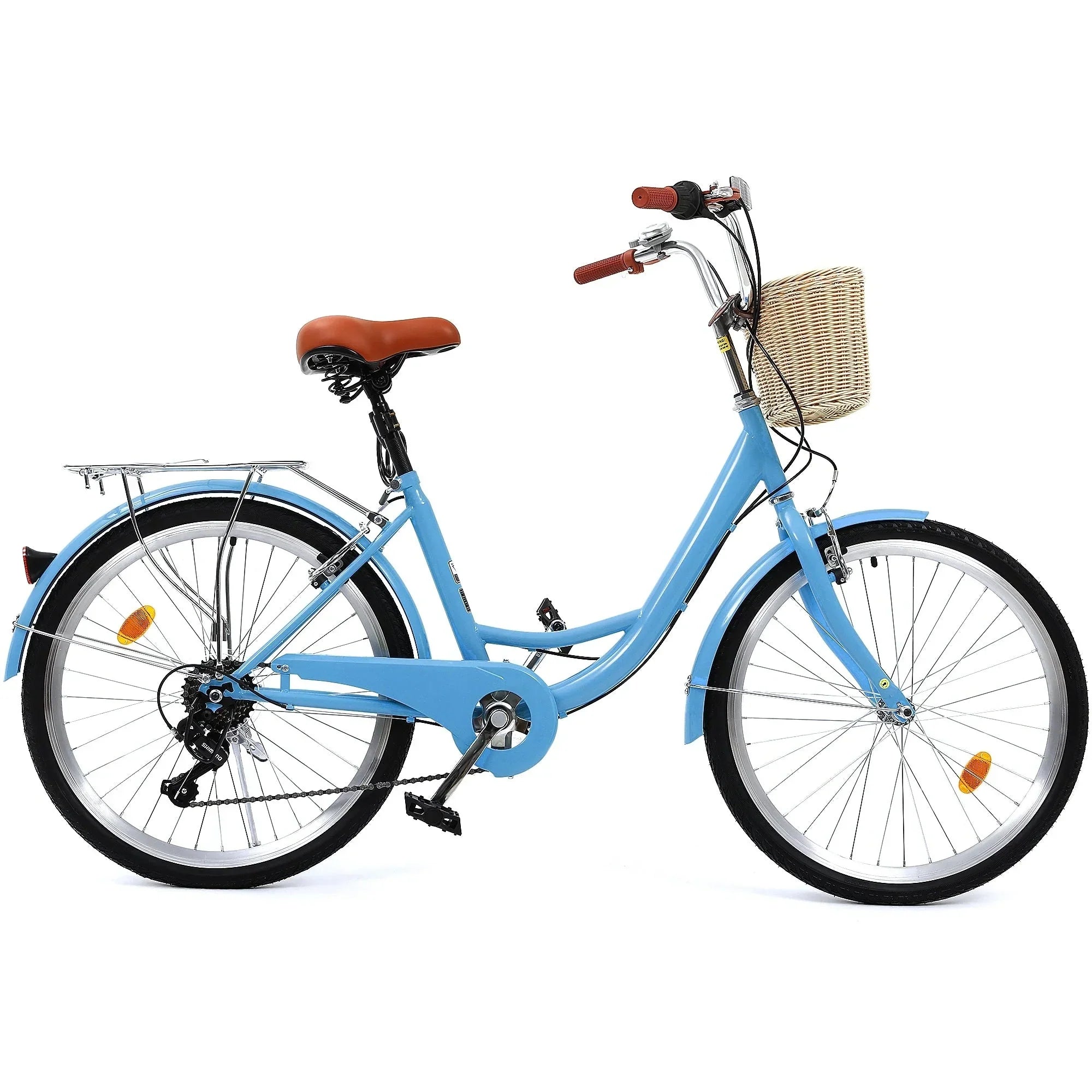 Bicicleta Moasis24/ 26 Cruiser de 7 velocidades con ajuste de paso para ir al trabajo